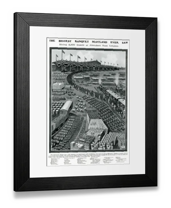 Framed Print : The Biggest Banquet Scotland Ever Saw Framed Print : The Biggest Banquet Scotland Ever Saw