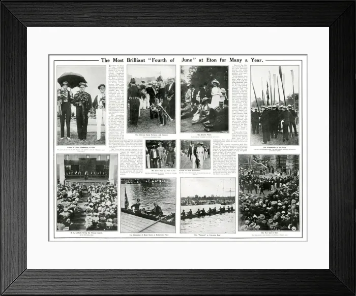Framed Print : The Most Brilliant Fourth of June at Eton, 1911 Framed Print : The Most Brilliant Fourth of June at Eton, 1911