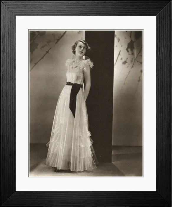 Framed Print : Debutante gown from Harvey Nichols, 1933 Framed Print : Debutante gown from Harvey Nichols, 1933