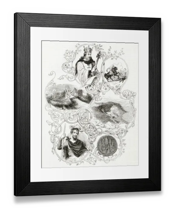 Framed Print : William the Conqueror, King Harold, Battle of Hastings Framed Print : William the Conqueror, King Harold, Battle of Hastings