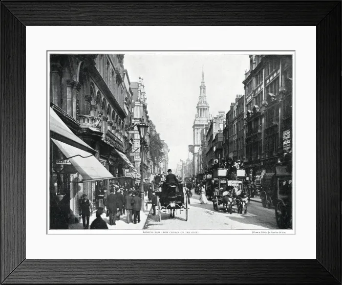 Framed Print : Cheapside, London 1896 Framed Print : Cheapside, London 1896