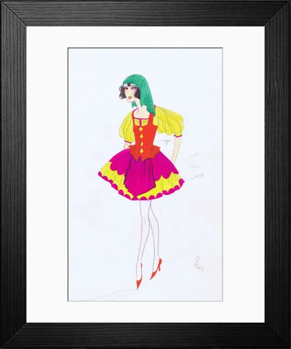 Framed Print : Costume design by Dolly Tree for Italie, 1920s Framed Print : Costume design by Dolly Tree for Italie, 1920s