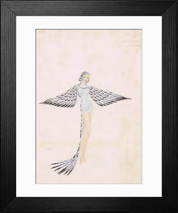 Framed Print : Costume design by Louis Curti for Love birds, 1930s Framed Print : Costume design by Louis Curti for Love birds, 1930s