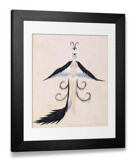 Framed Print : Costume design by Louis Curti for birds, 1930s Framed Print : Costume design by Louis Curti for birds, 1930s