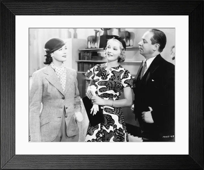 Framed Print : Rosalind Russell and Helen Vinson Live Love Learn (1937) Framed Print : Rosalind Russell and Helen Vinson Live Love Learn (1937)