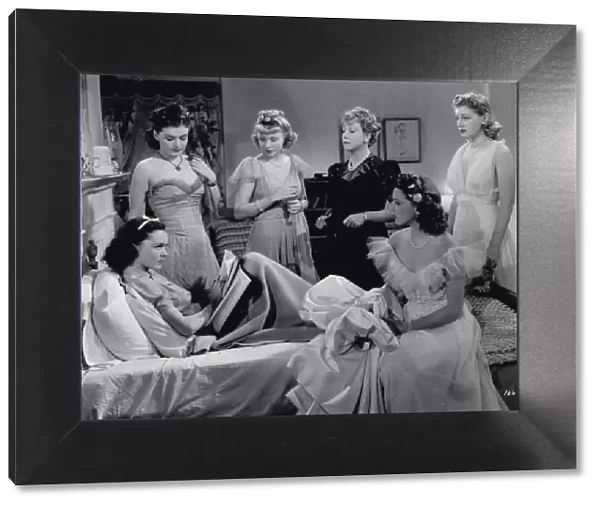 Maureen O Sullivan (in bed) in a scene from Spring Madness