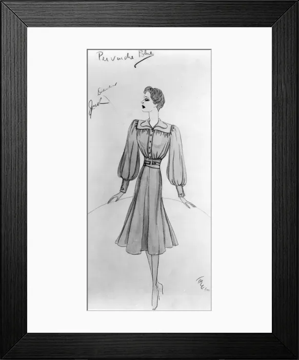 Framed Print : Costume design by Dolly Tree for Ruth Hussey Framed Print : Costume design by Dolly Tree for Ruth Hussey