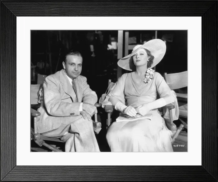 Framed Print : Myrna Loy on the set of Manhatten Melodrama (1934) with Framed Print : Myrna Loy on the set of Manhatten Melodrama (1934) with