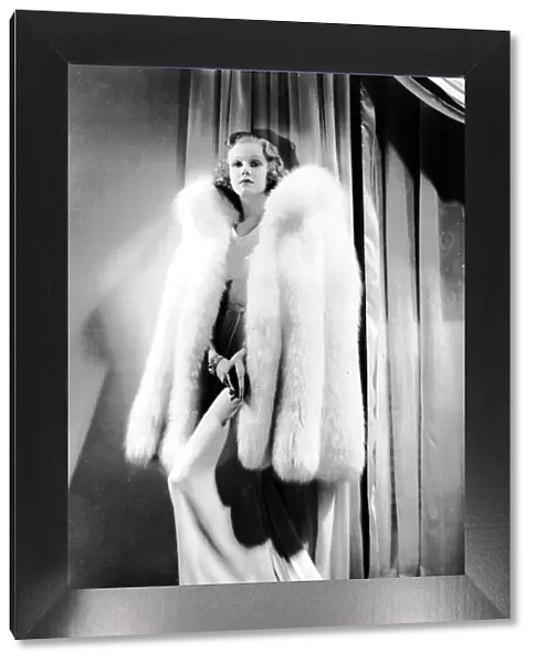 Jean Harlow poses for publicity in a Dolly Tree creation