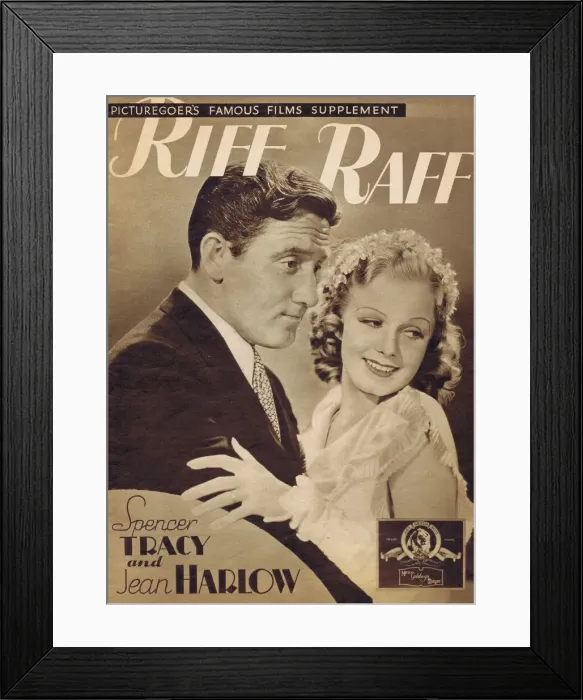 Framed Print : Picturegoers Famous Film Supplement for Riffraff (1936) Framed Print : Picturegoers Famous Film Supplement for Riffraff (1936)