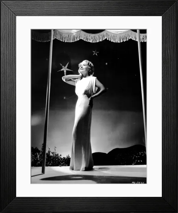 Framed Print : An attractive dress designed by Dolly Tree for Madge Evans Framed Print : An attractive dress designed by Dolly Tree for Madge Evans