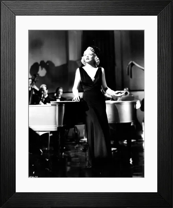 Framed Print : Virginia Bruce in black evening gown designed by Dolly Tree Framed Print : Virginia Bruce in black evening gown designed by Dolly Tree
