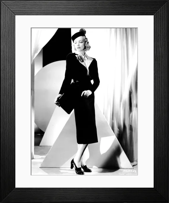 Framed Print : Two-piece bolero suit by Dolly Tree for Virginia Bruce Framed Print : Two-piece bolero suit by Dolly Tree for Virginia Bruce
