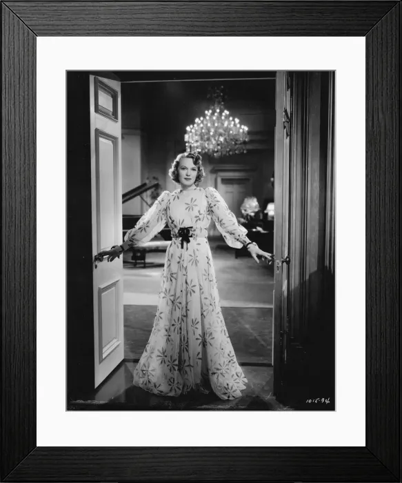 Framed Print : Rita Johnson wearing an evening gown designed by Dolly Tree Framed Print : Rita Johnson wearing an evening gown designed by Dolly Tree