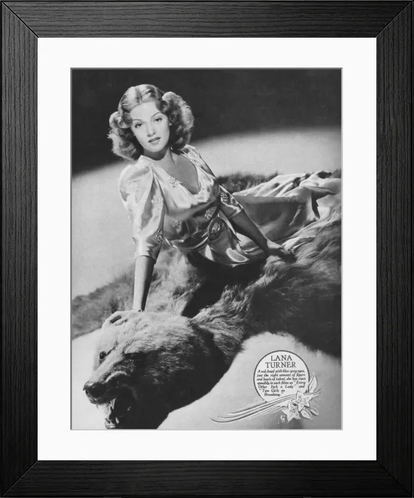 Framed Print : Lana Turner in Dolly Tree negligee from These Glamour Girls Framed Print : Lana Turner in Dolly Tree negligee from These Glamour Girls