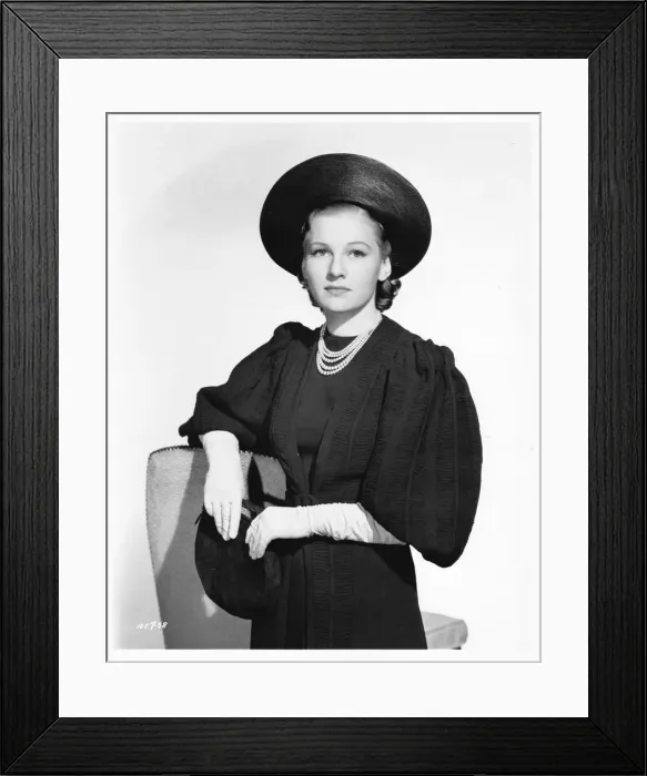 Framed Print : Ann Morriss wearing a smart suit designed by Dolly Tree Framed Print : Ann Morriss wearing a smart suit designed by Dolly Tree