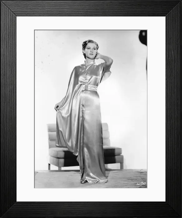 Framed Print : A satin negligee designed by Dolly Tree for Ann Morriss Framed Print : A satin negligee designed by Dolly Tree for Ann Morriss