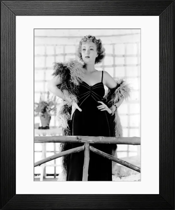Framed Print : Ann Sothern in a Dolly Tree gown from Congo Maisie (1940) Framed Print : Ann Sothern in a Dolly Tree gown from Congo Maisie (1940)
