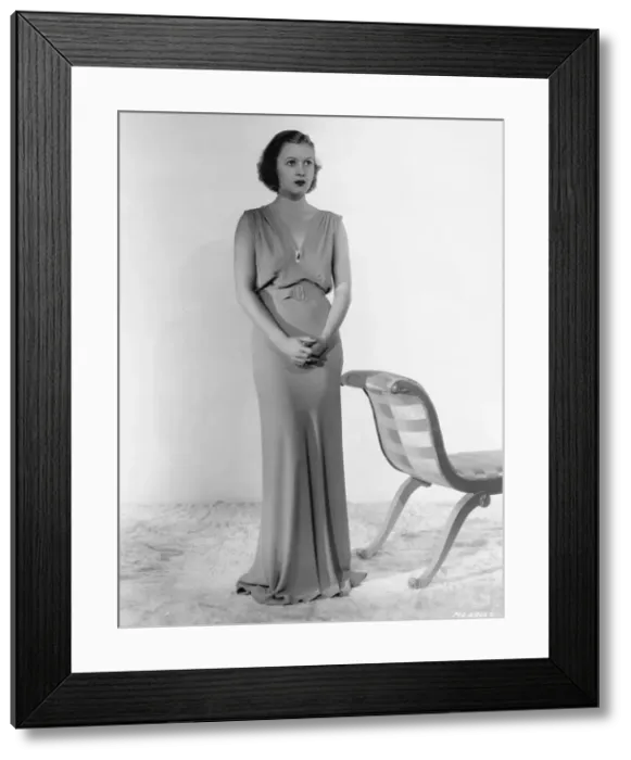Framed Print : Cecilia Parker wearing a Dolly Tree gown Framed Print : Cecilia Parker wearing a Dolly Tree gown