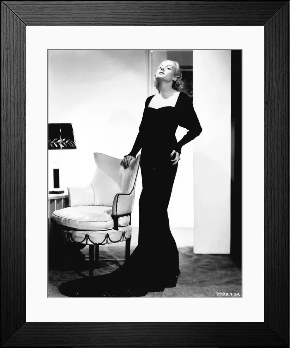 Framed Print : A gown designed by Dolly Tree for Carole Lombard Framed Print : A gown designed by Dolly Tree for Carole Lombard