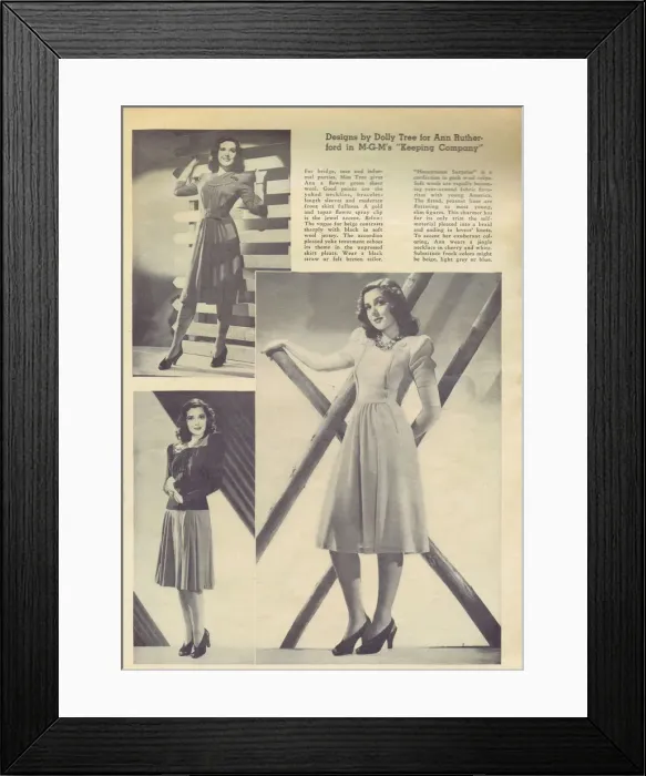 Framed Print : Bride on Budget feature (2 / 4) featuring Ann Rutherford Framed Print : Bride on Budget feature (2 / 4) featuring Ann Rutherford