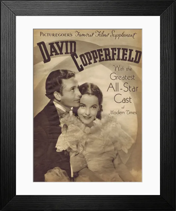 Framed Print : Picturegoers Famous Films Supplement for David Copperfield Framed Print : Picturegoers Famous Films Supplement for David Copperfield