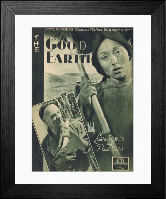 Framed Print : Picturegoers Famous Films Supplement for The Good Earth Framed Print : Picturegoers Famous Films Supplement for The Good Earth