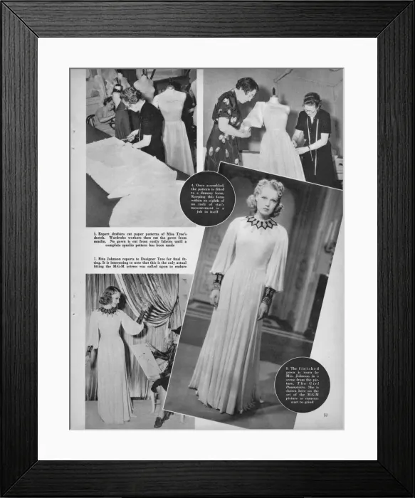 Framed Print : Birth of a Gown feature (2  /  2) showing Dolly Tree design