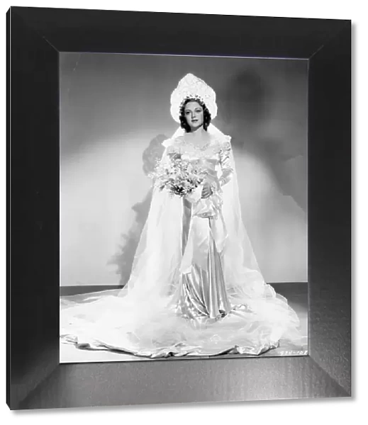 Virginia Field in her bridal gown designed by Dolly Tree