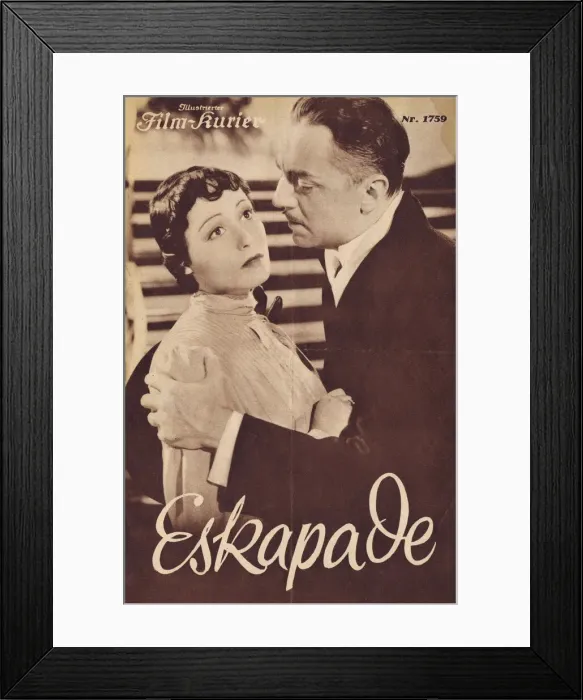 Framed Print : Front page of Film Kurier magazine for Escapade (1935) Framed Print : Front page of Film Kurier magazine for Escapade (1935)