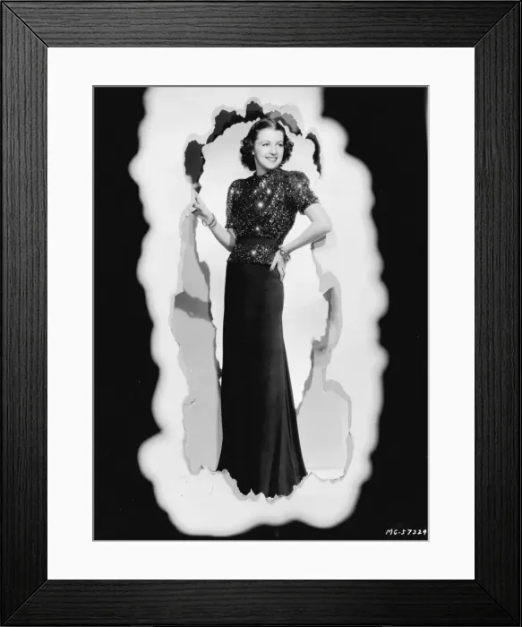 Framed Print : Betty Furness in 2-piece smart Dolly Tree evening ensemble Framed Print : Betty Furness in 2-piece smart Dolly Tree evening ensemble