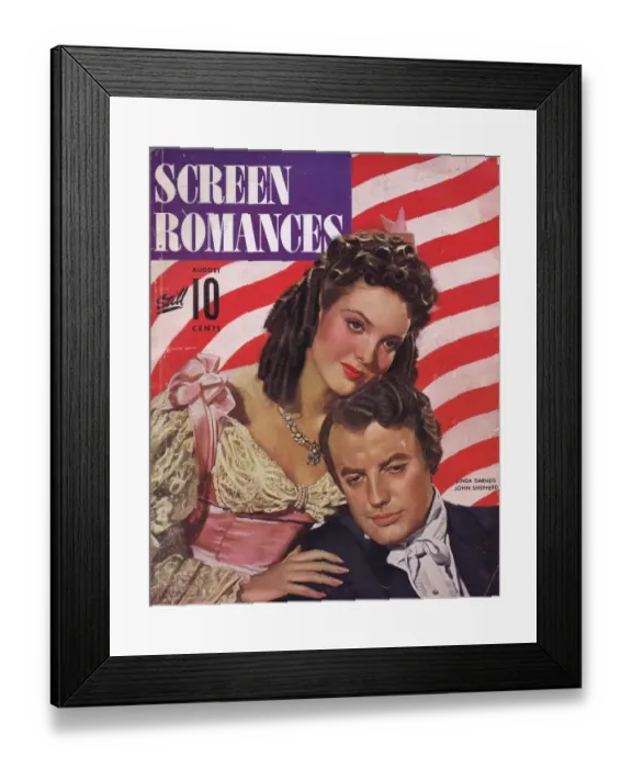 Framed Print : Linda Darnell & John Shepperd, The Loves of Edgar Allan Poe Framed Print : Linda Darnell & John Shepperd, The Loves of Edgar Allan Poe