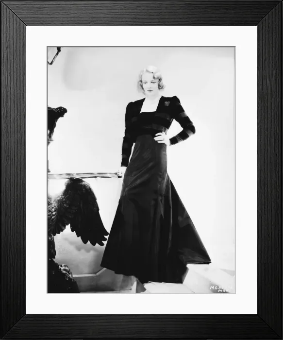 Framed Print : Virginia Bruce wearing an elegant evening ensemble Framed Print : Virginia Bruce wearing an elegant evening ensemble