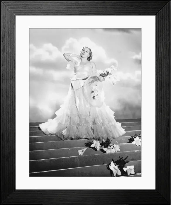 Framed Print : Ilona Massey in one of her Dolly Tree costumes from Rosalie Framed Print : Ilona Massey in one of her Dolly Tree costumes from Rosalie
