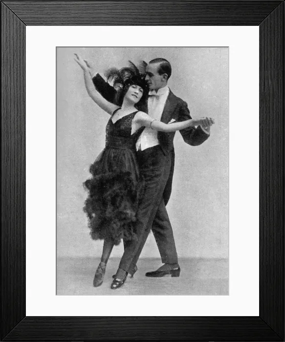 Framed Print : The Dancing Team of Moss and Fontana, London, 1919 Framed Print : The Dancing Team of Moss and Fontana, London, 1919