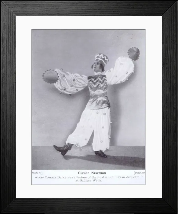 Framed Print : Claude Newman in his Cossack dance in Casse-Noisette Framed Print : Claude Newman in his Cossack dance in Casse-Noisette