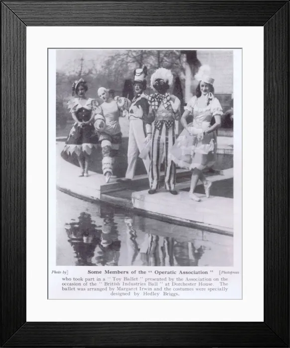 Framed Print : Members of the Operatic Association dressed for a Toy Ballet Framed Print : Members of the Operatic Association dressed for a Toy Ballet