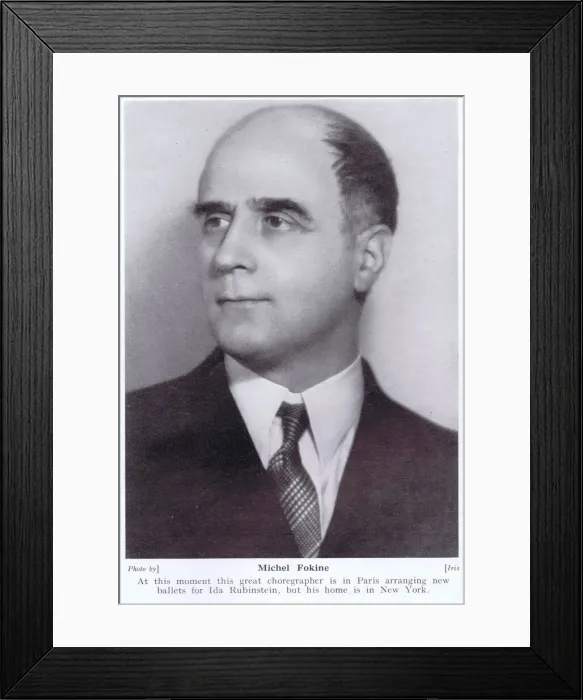 Framed Print : Michel Fokine, famous Russian Choreographer, 1927 Framed Print : Michel Fokine, famous Russian Choreographer, 1927