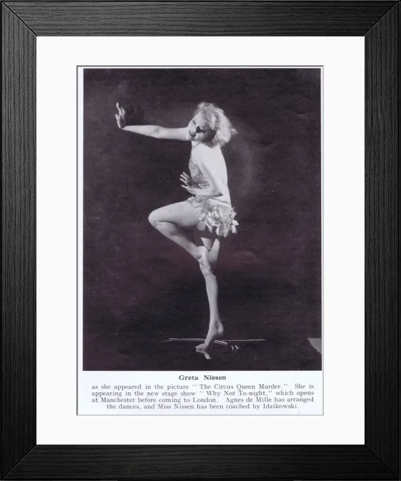 Framed Print : Norwegian actress Greta Nissen Framed Print : Norwegian actress Greta Nissen