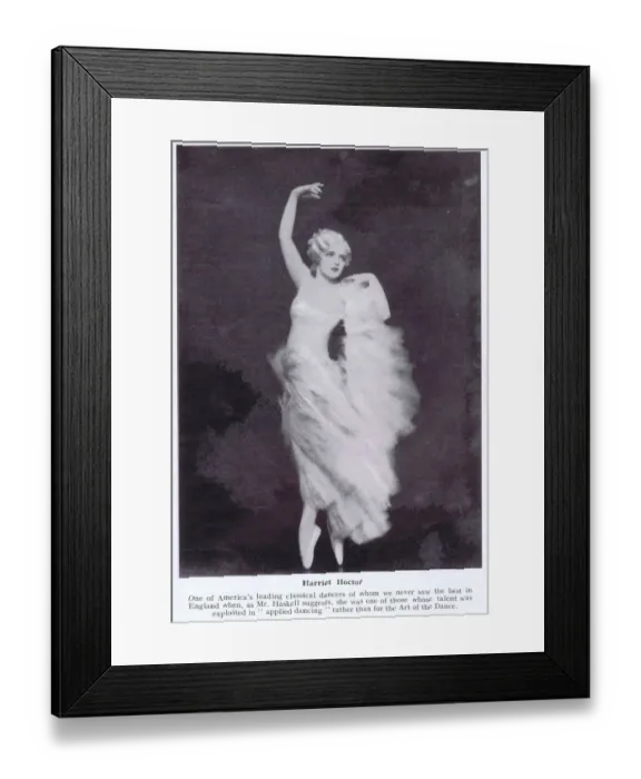 Framed Print : The classical dancer Harriet Hoctor, 1934 Framed Print : The classical dancer Harriet Hoctor, 1934