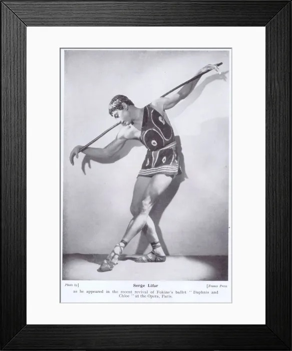Framed Print : A portrait of Serge Life, the famous ballet dancer Framed Print : A portrait of Serge Life, the famous ballet dancer
