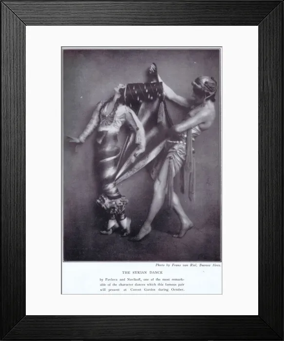 Framed Print : Anna Pavlova and Novikoff in their Syrian dance, 1925 Framed Print : Anna Pavlova and Novikoff in their Syrian dance, 1925
