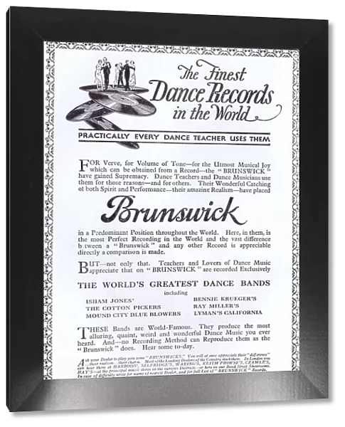 Advert for Chappell music dance records, 1925