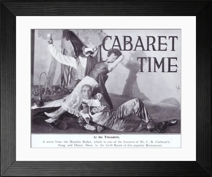 Framed Print : The Massine Ballet in C. B. Cochrans cabaret show Bon Ton Framed Print : The Massine Ballet in C. B. Cochrans cabaret show Bon Ton