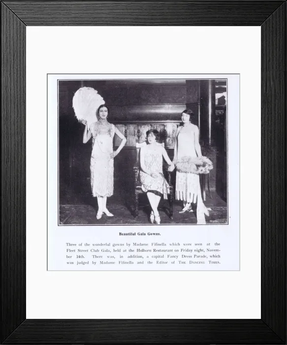 Framed Print : Three gowns from Fifinella, 1924 Framed Print : Three gowns from Fifinella, 1924