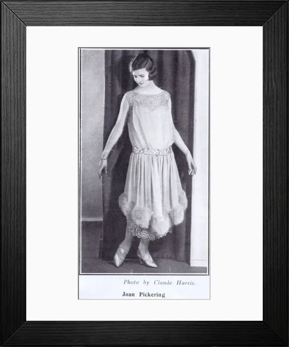Framed Print : The dancer Joan Pickering wearing a gown by Worth, 1924 Framed Print : The dancer Joan Pickering wearing a gown by Worth, 1924
