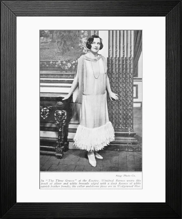 Framed Print : Winifred Barnes seen in The Three Graces at the Empire Framed Print : Winifred Barnes seen in The Three Graces at the Empire