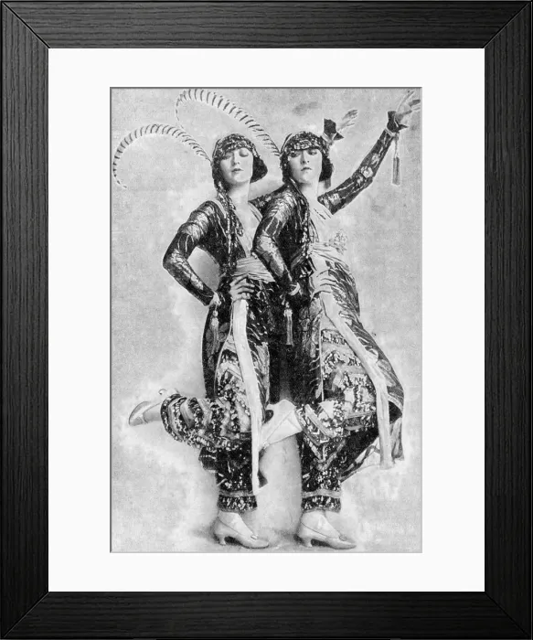 Framed Print : Dolly Sisters to appear in Albert de Courvilles Jigsaw Framed Print : Dolly Sisters to appear in Albert de Courvilles Jigsaw
