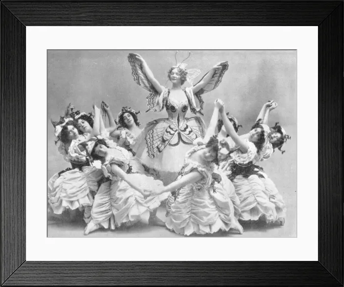 Framed Print : Madame Genee in A Dream of Roses and Butterflies, 1914 Framed Print : Madame Genee in A Dream of Roses and Butterflies, 1914
