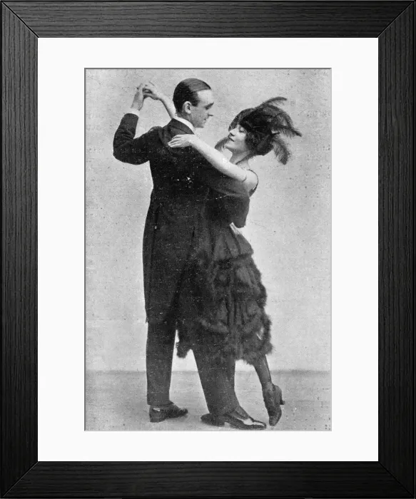Framed Print : The Dancing Team of Moss and Fontana, London, 1919 Framed Print : The Dancing Team of Moss and Fontana, London, 1919
